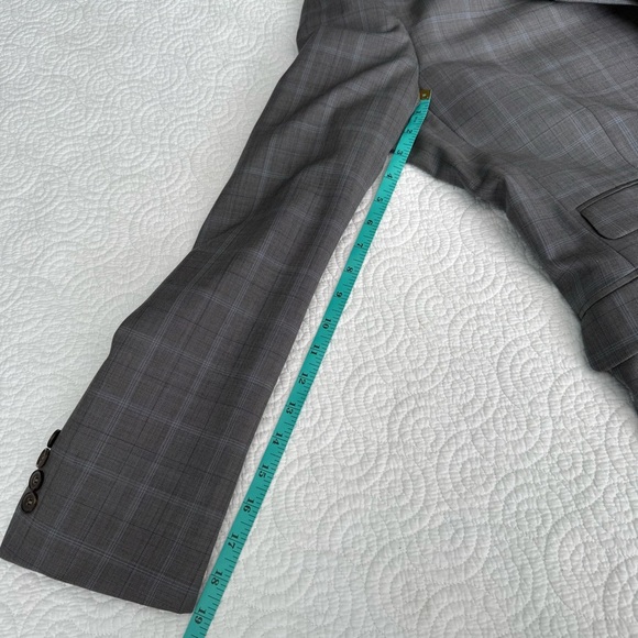 Ted Baker Light Gray Checkered Blazer - Picture 10 of 14